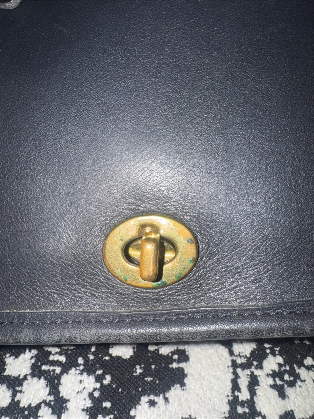 Vintage 1995! Coach Black Leather Companion Flap Crossbody with OG Hangtag - Picture 2 of 6